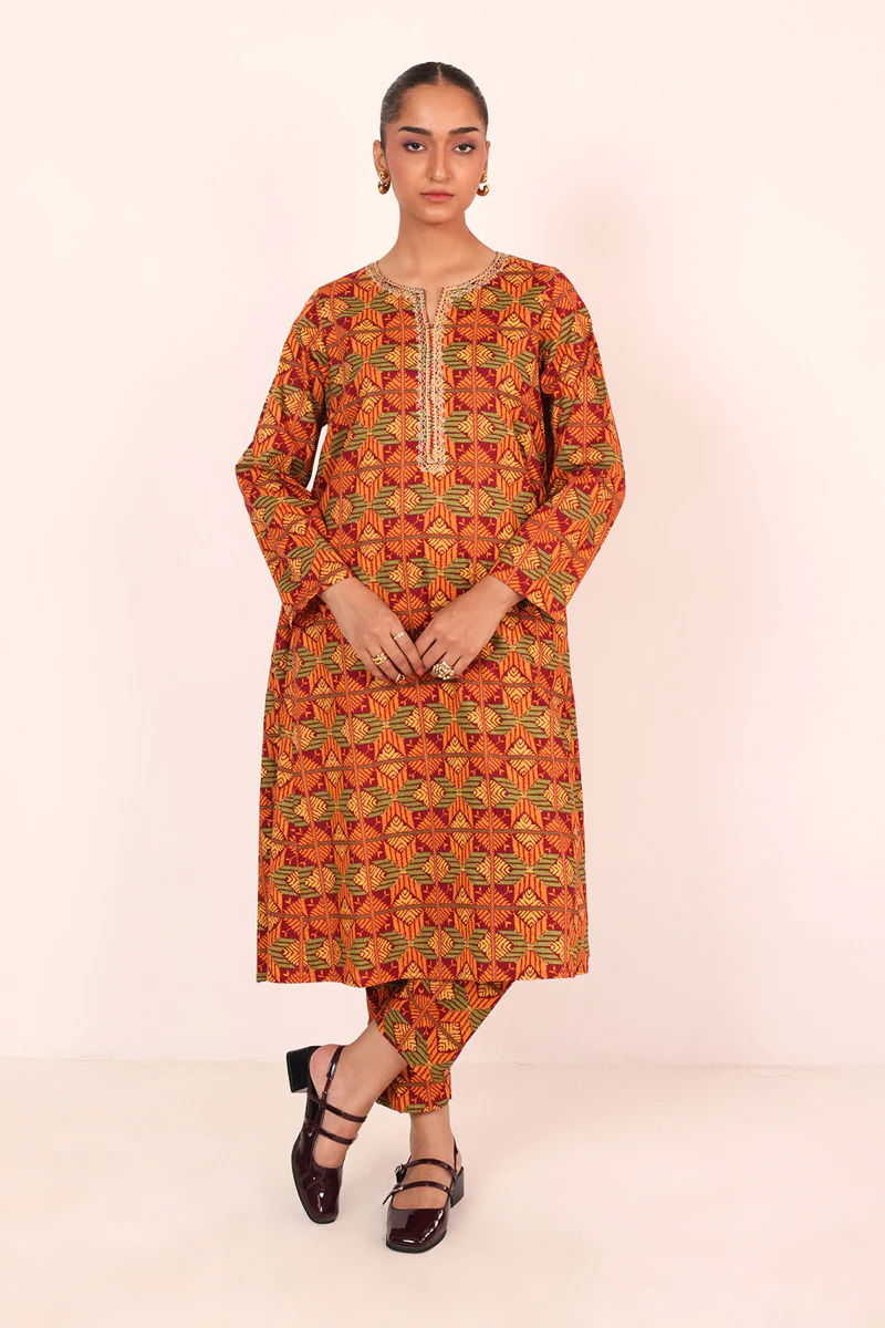 Embroidered Gulkari 2 Piece - Image 7