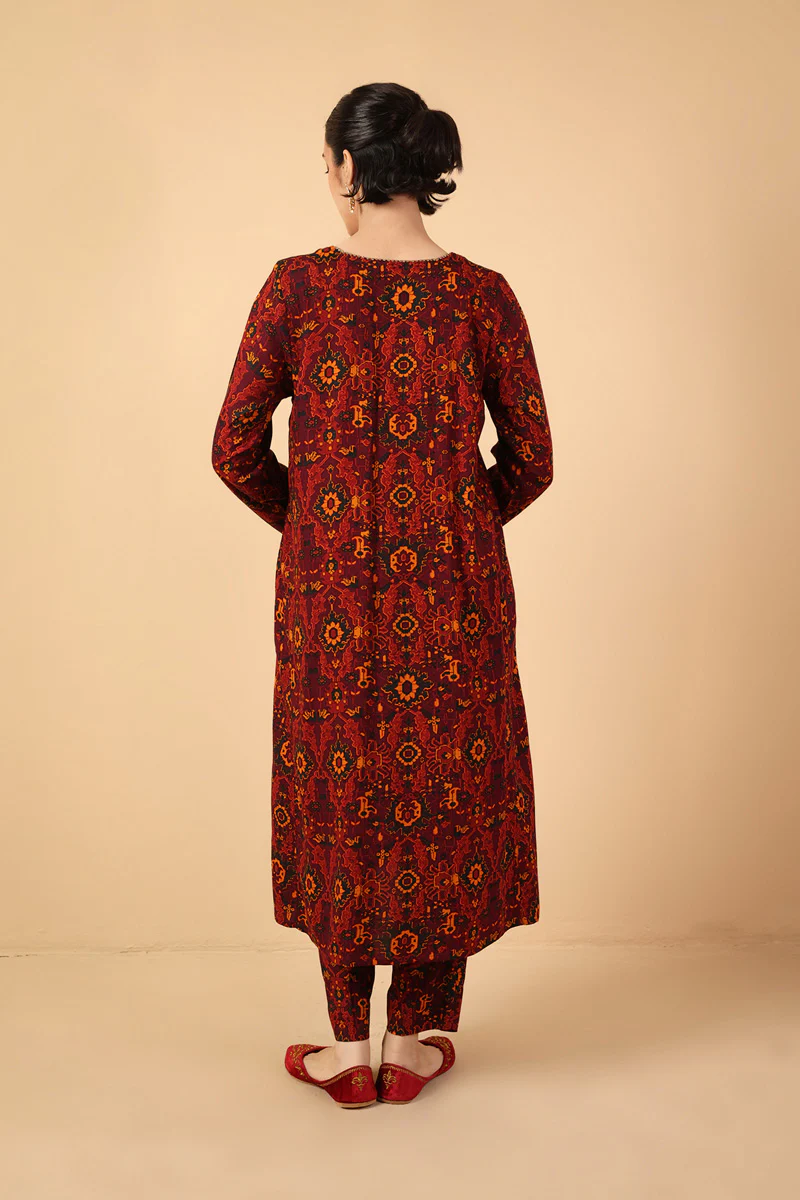 Printed Qaleen 2 Piece - Image 10