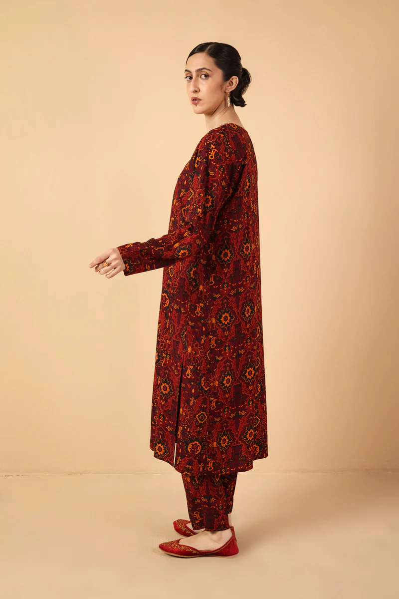 Printed Qaleen 2 Piece - Image 9