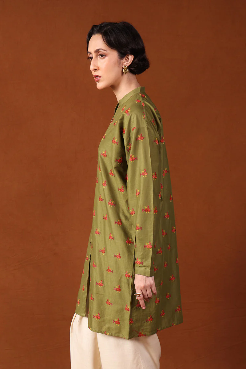 Buttoned Central Asian Tunic - Image 4