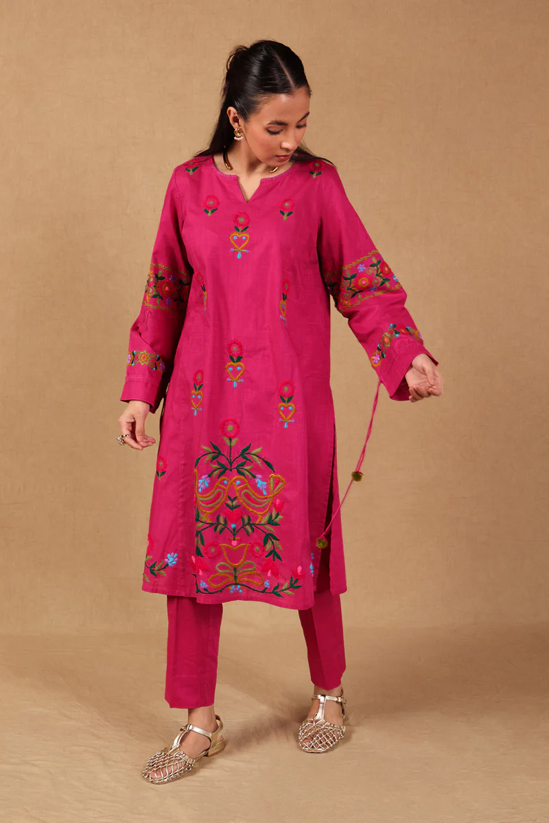 Embroidered Ghazni Folk 2 Piece - Image 3