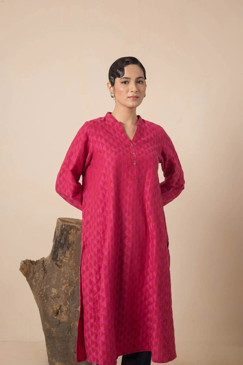 Floral Ikat Kurta - Image 5