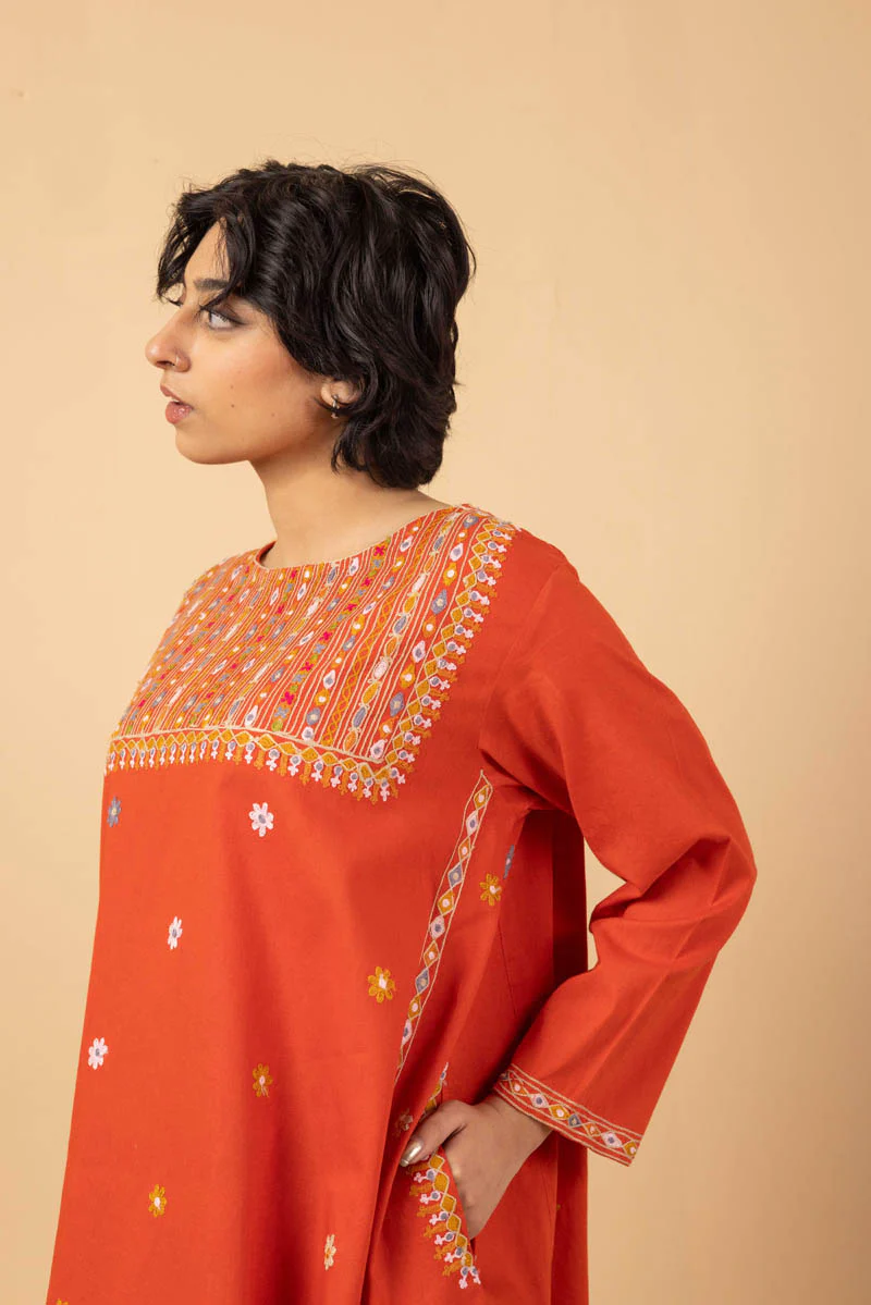 Folk Art Embroidered Suit - Image 5