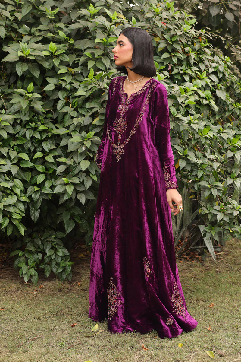 Marorri Velvet Anarkali - Image 2