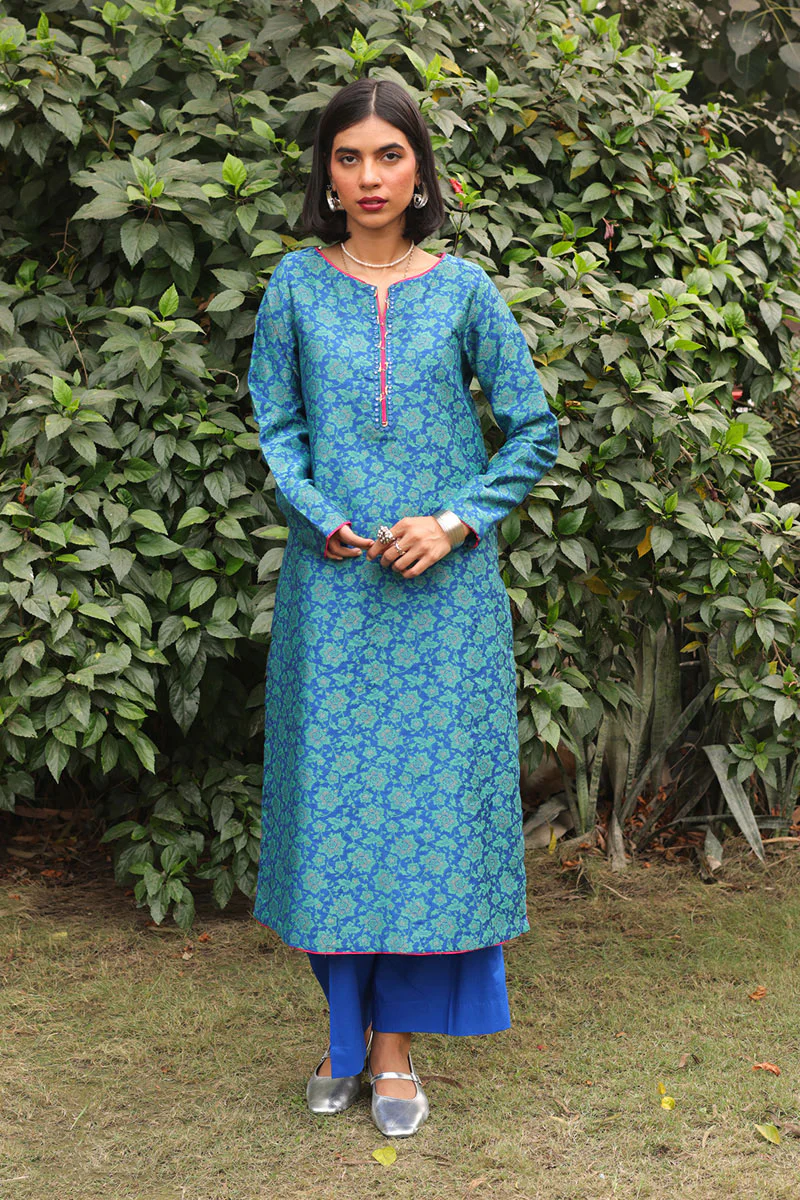 Naqsh Jacquard Asmani Set - Image 2