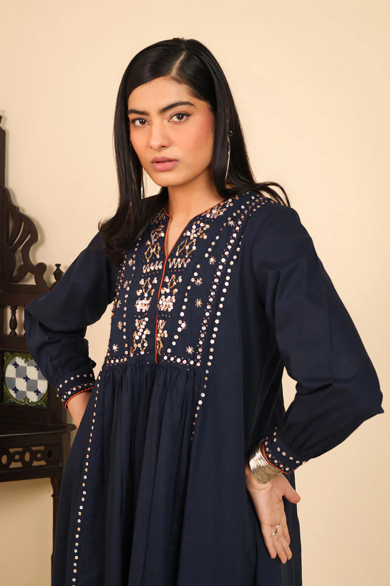 Mid-Night Folk Kurti - Image 3