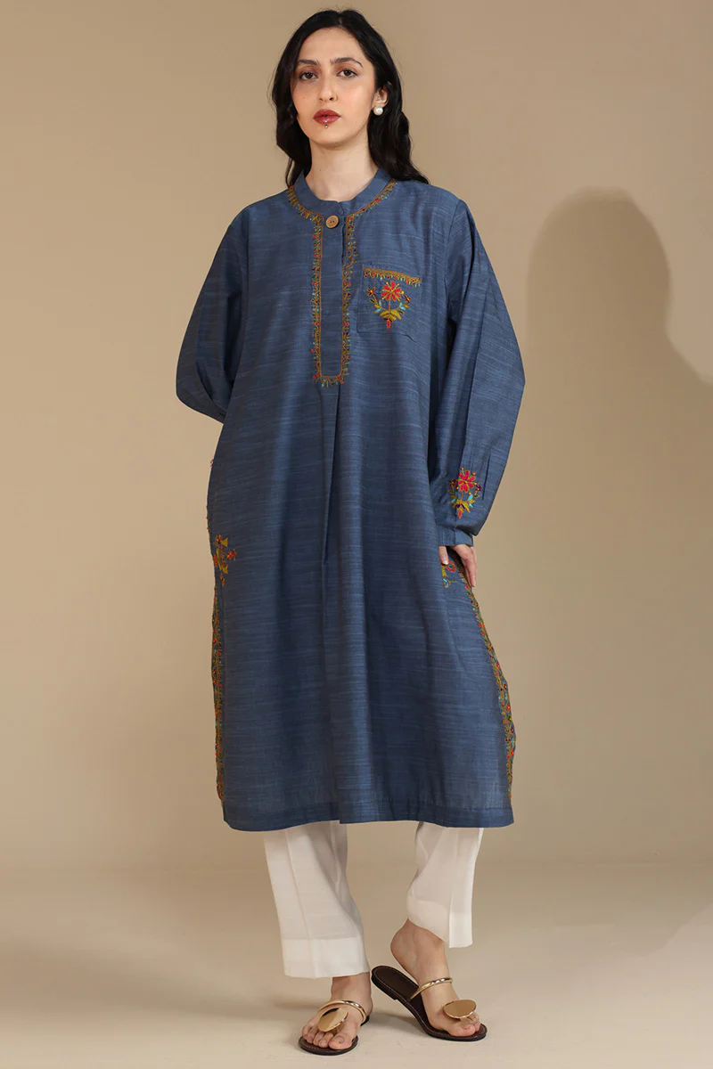 Hand-Embroidered Jamil Shirt - Image 6
