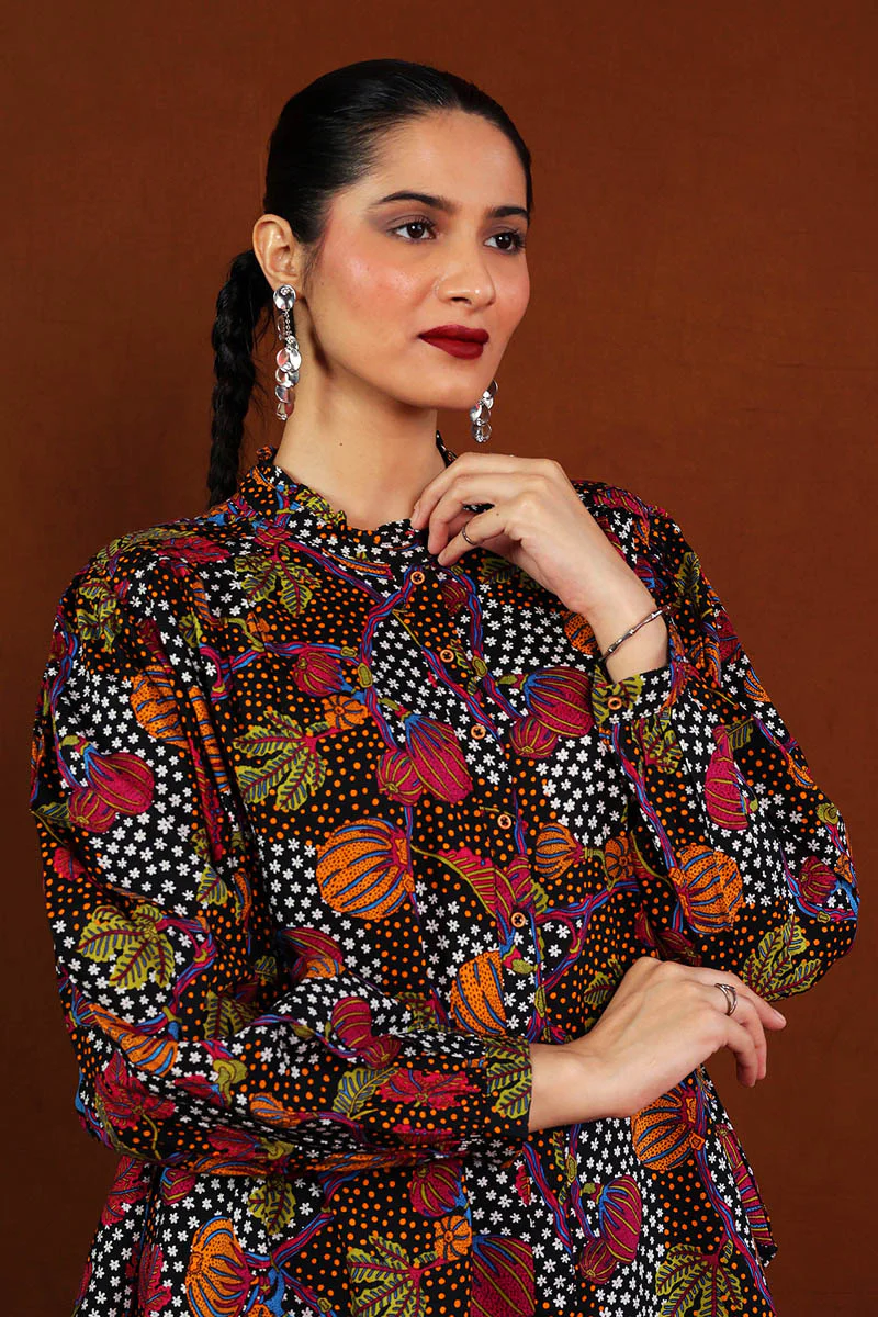 Tribal Treat Buttoned Top - Image 2