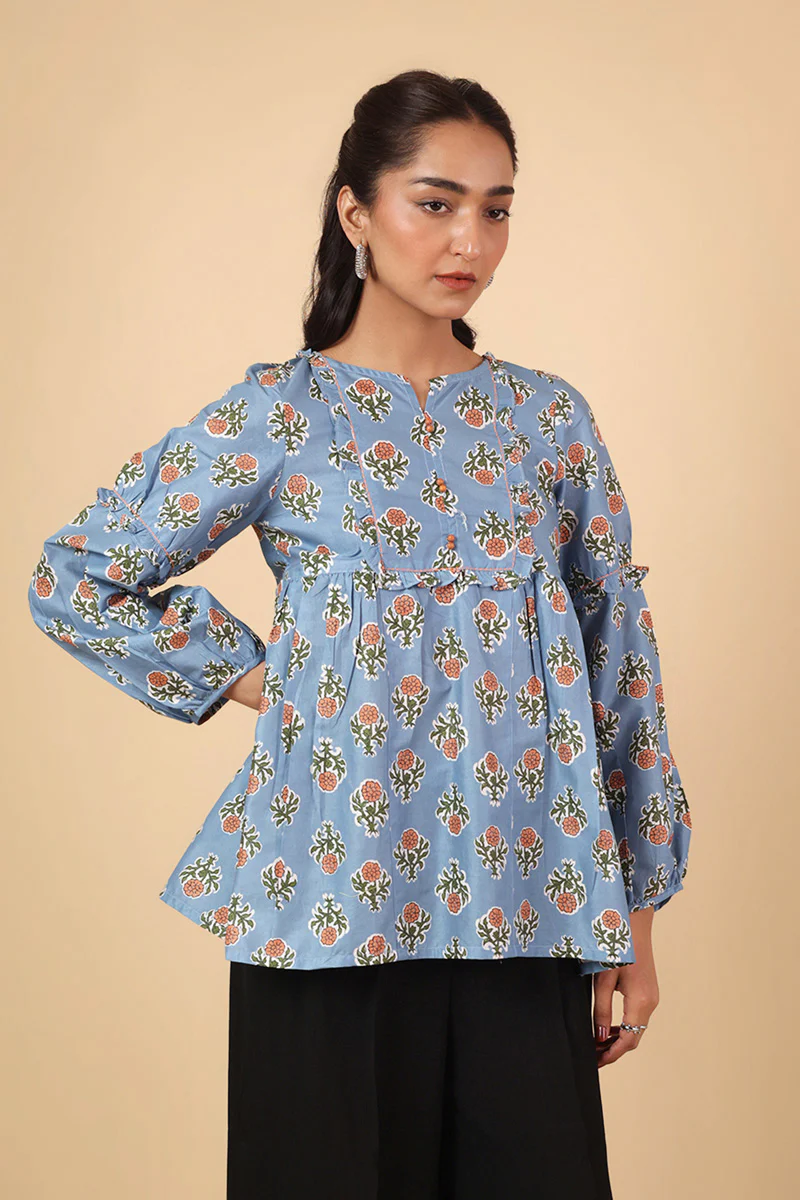 Printed BlockTales Peplum - Image 2