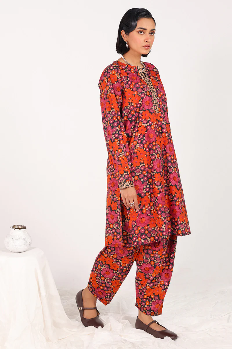 Winter Bloom Printed Duo-Set - Image 3