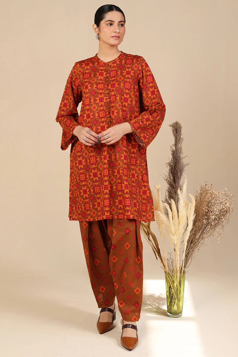 Printed Woven Stories Duo-Set - Image 3