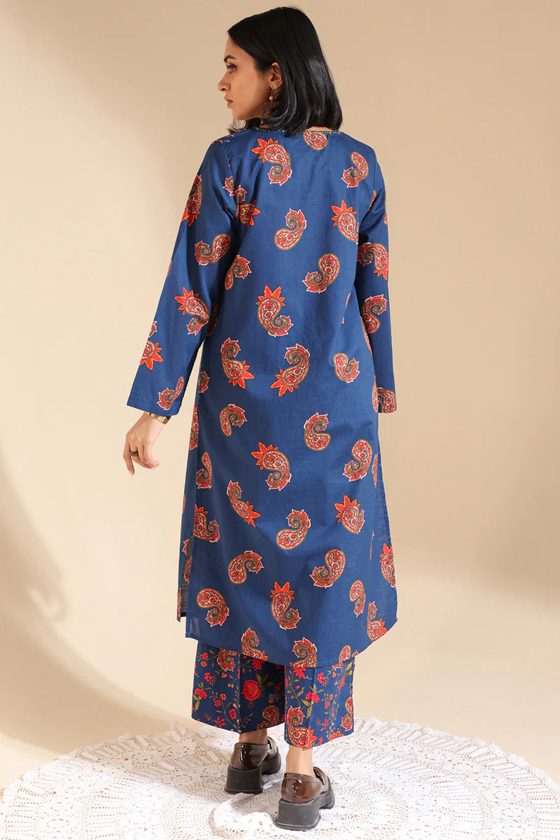 Cheent Paisley Mukaish Set - Image 10