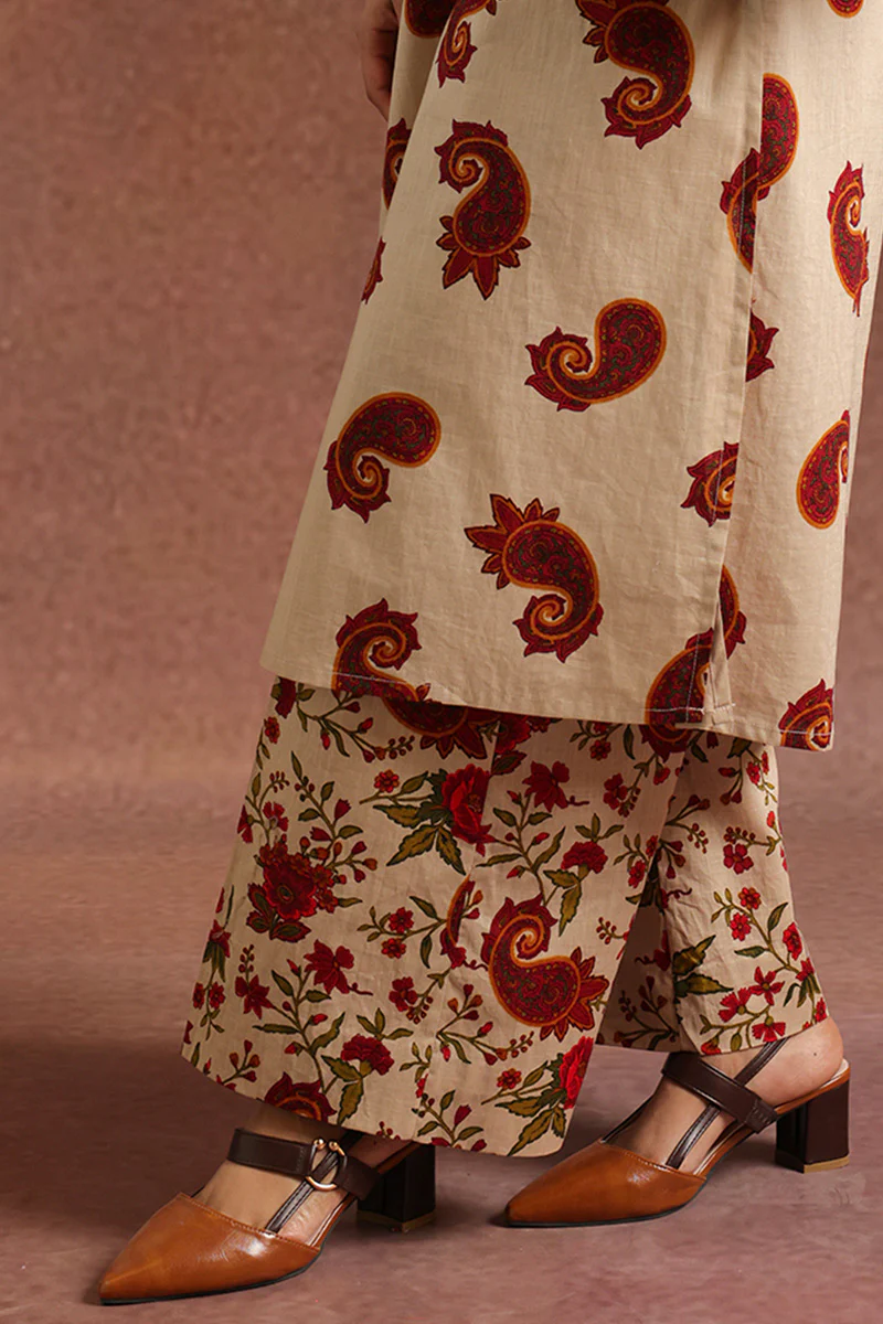 Cheent Paisley Mukaish Set - Image 5