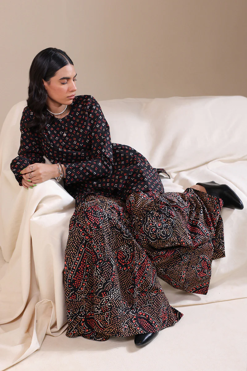 Bandhani Affair Gharara Set