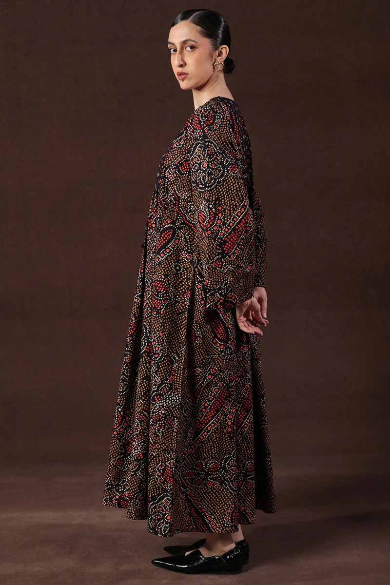 Bandhani Affair Blush Dress - Image 3