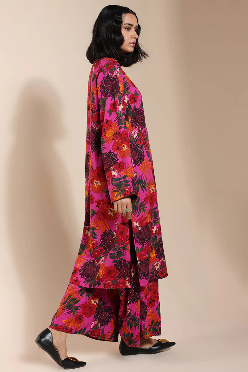 Vibrant Roses Printed Set - Image 7