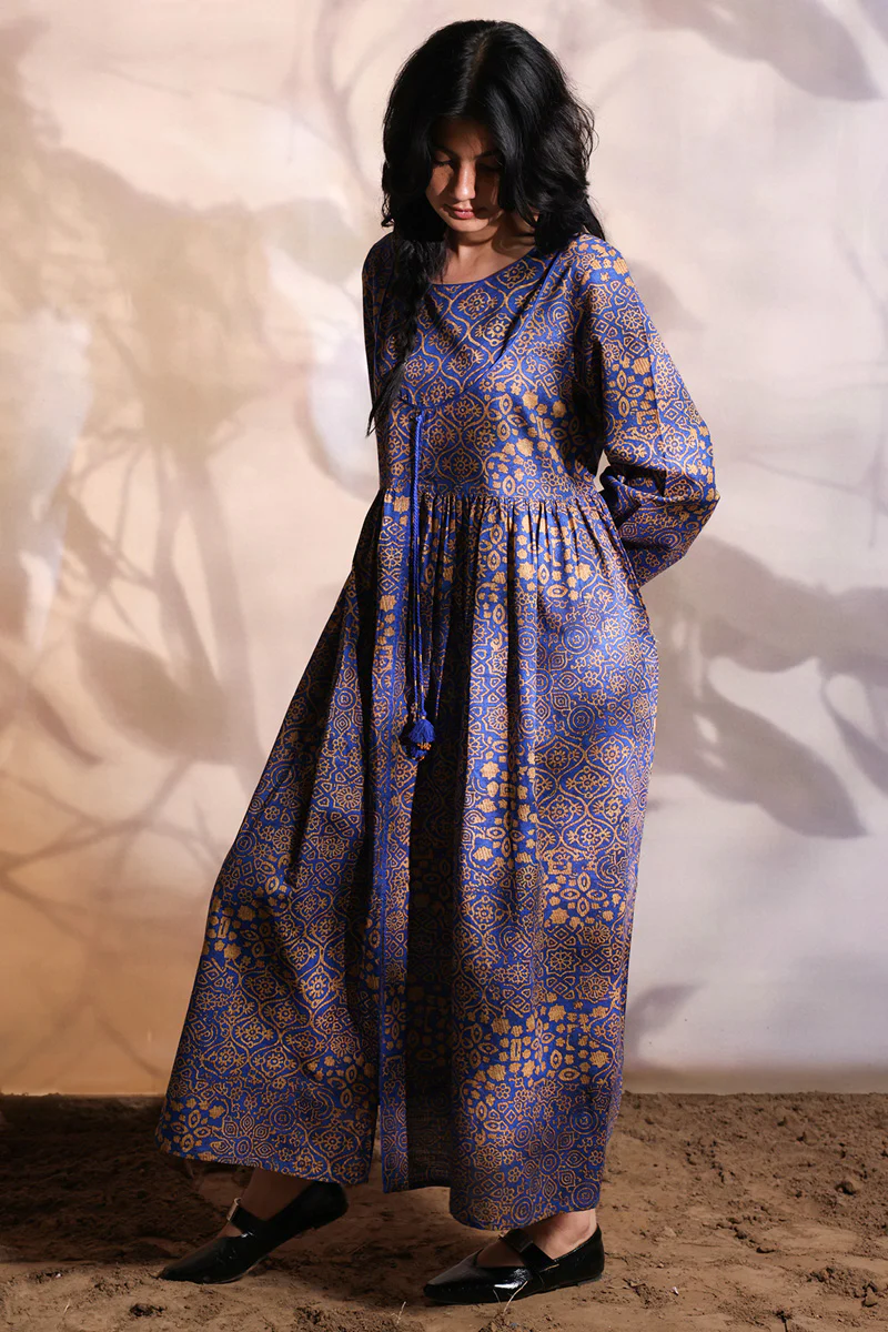 Ajrak Noir Flared Dress - Image 10