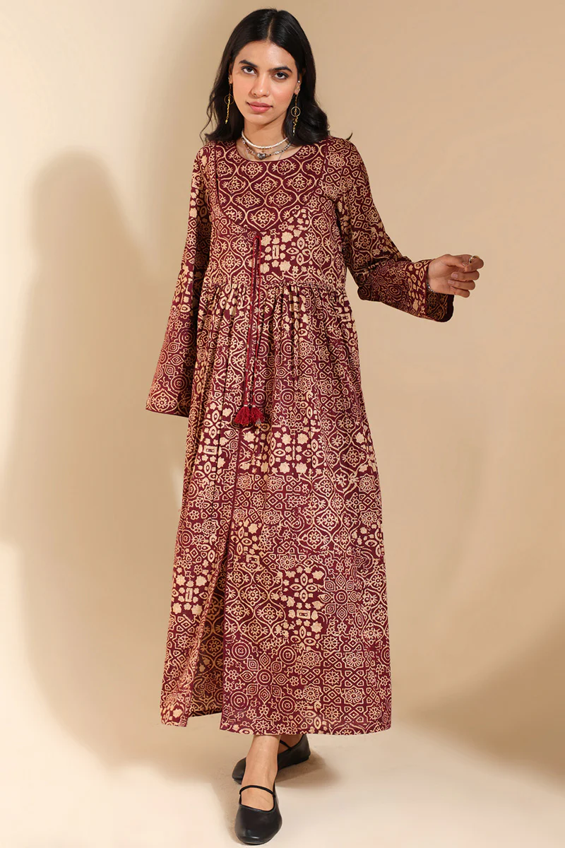 Ajrak Noir Flared Dress - Image 15