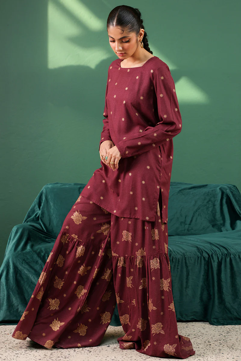 Cupid Rose Gharara Set - Image 18