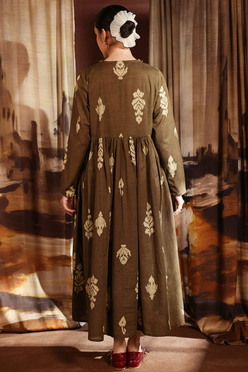 Ikat Flare Poem Dress - Image 14