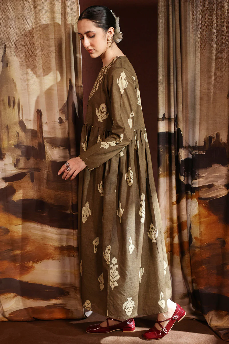 Ikat Flare Poem Dress - Image 15