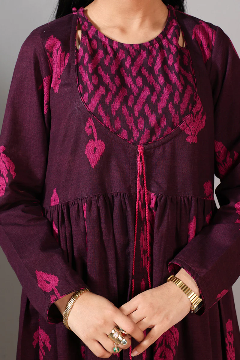 Ikat Flare Poem Dress - Image 3