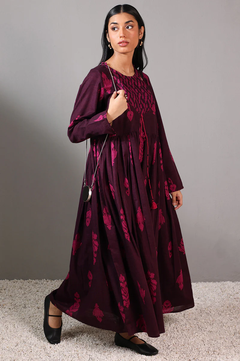 Ikat Flare Poem Dress - Image 4