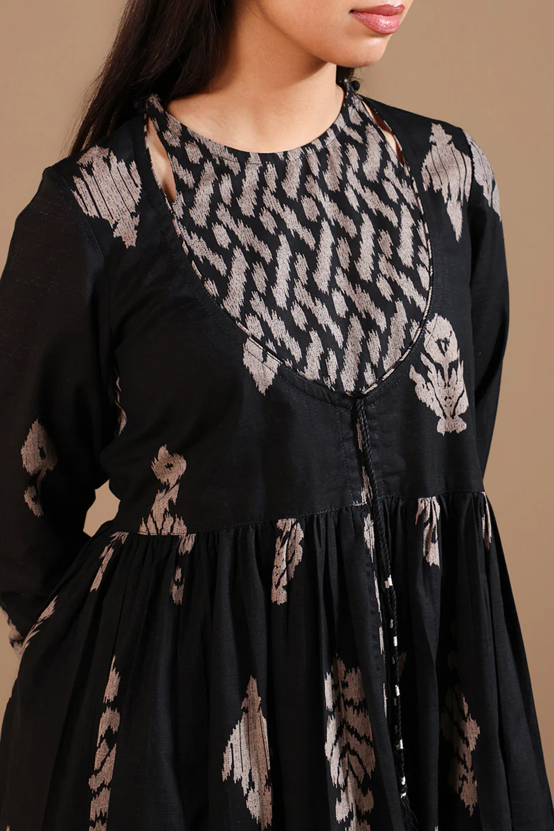 Ikat Flare Poem Dress - Image 8