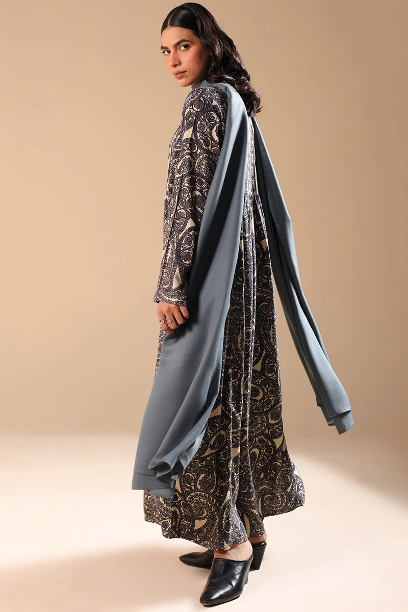 Aari Paisley Flared Dress - Image 9
