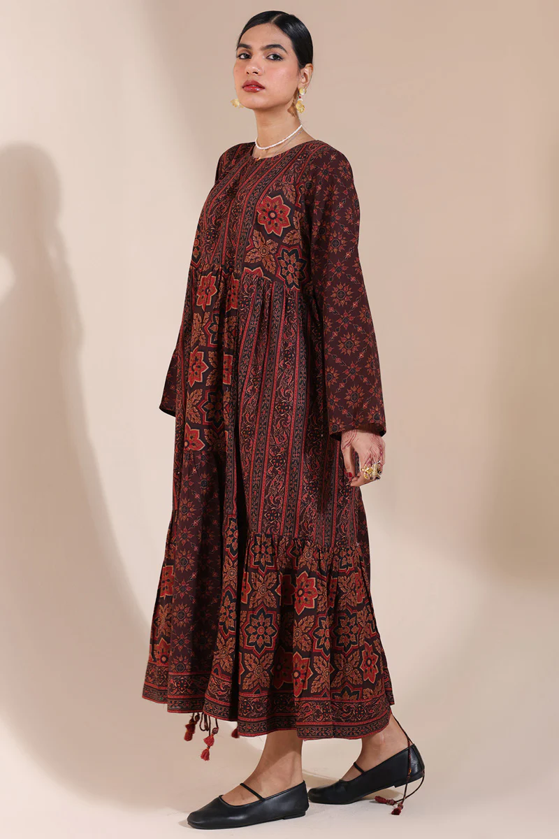 Thai Block Tiered Dress - Image 13