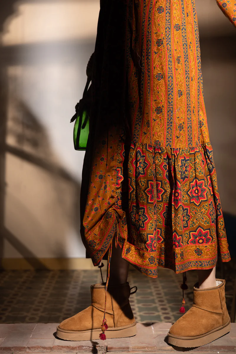 Thai Block Tiered Dress - Image 4