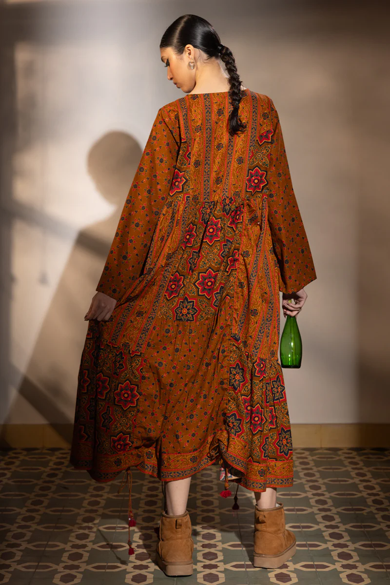 Thai Block Tiered Dress - Image 5