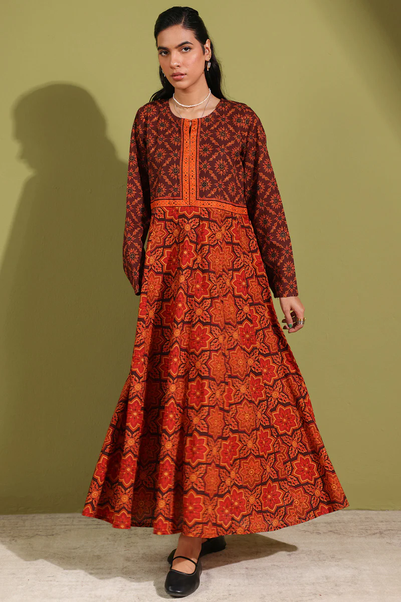 Thai Block Flared Dress - Image 10