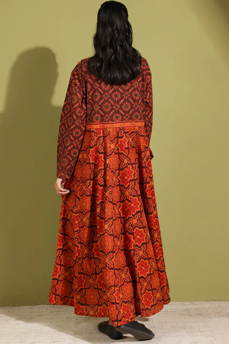 Thai Block Flared Dress - Image 11