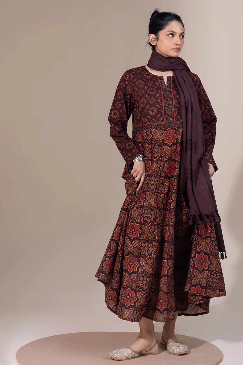 Thai Block Flared Dress - Image 14