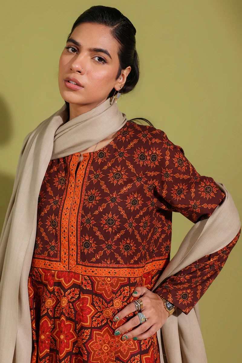 Thai Block Flared Dress - Image 8