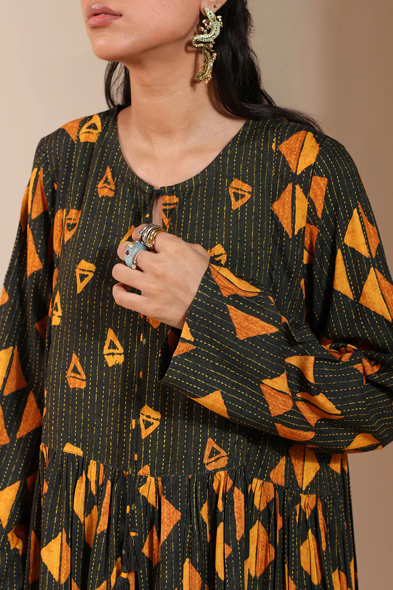 Kantha Tukri Dress - Image 7