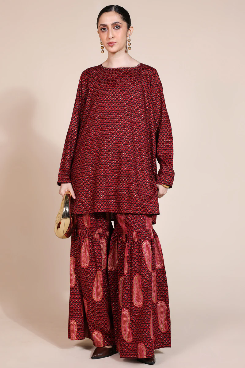 Thai Paisley Luxe Gharara Set - Image 12