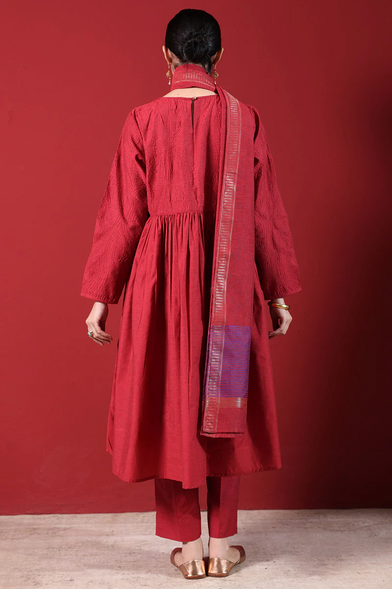 Weave Story Anarkali 3-Piece Set - Image 12