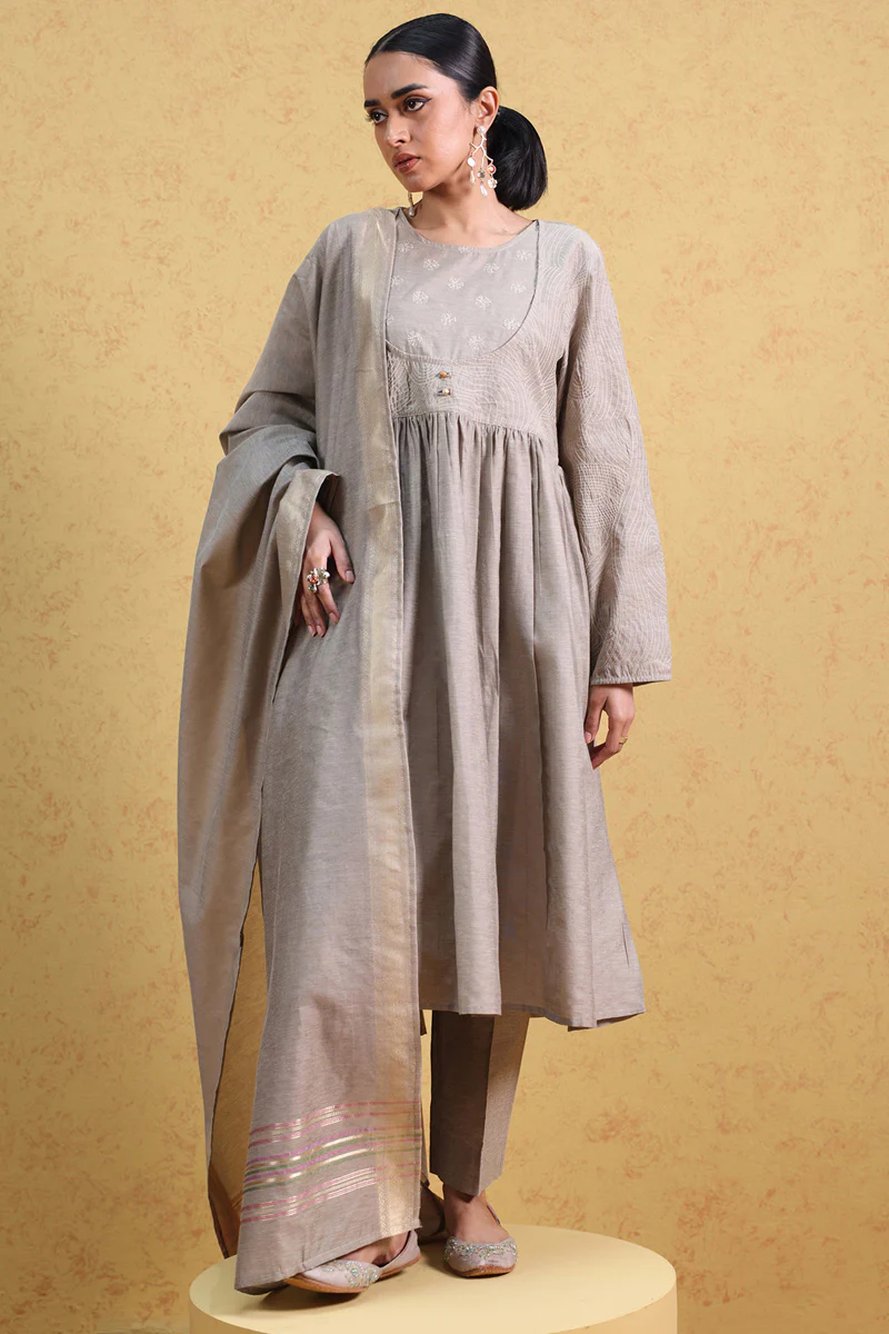 Weave Story Anarkali 3-Piece Set - Image 3