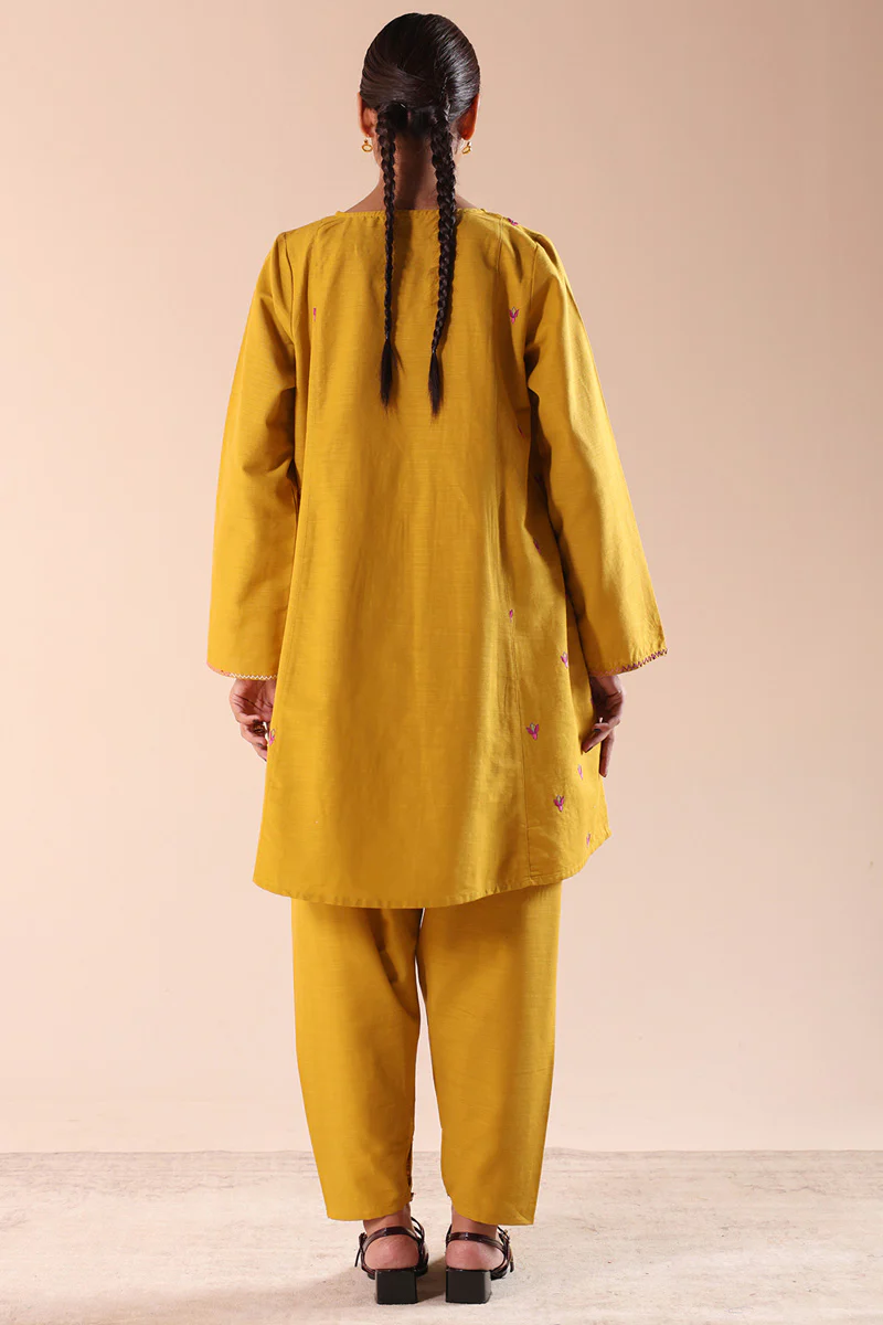 Embroidered Damask Flared Set - Image 5