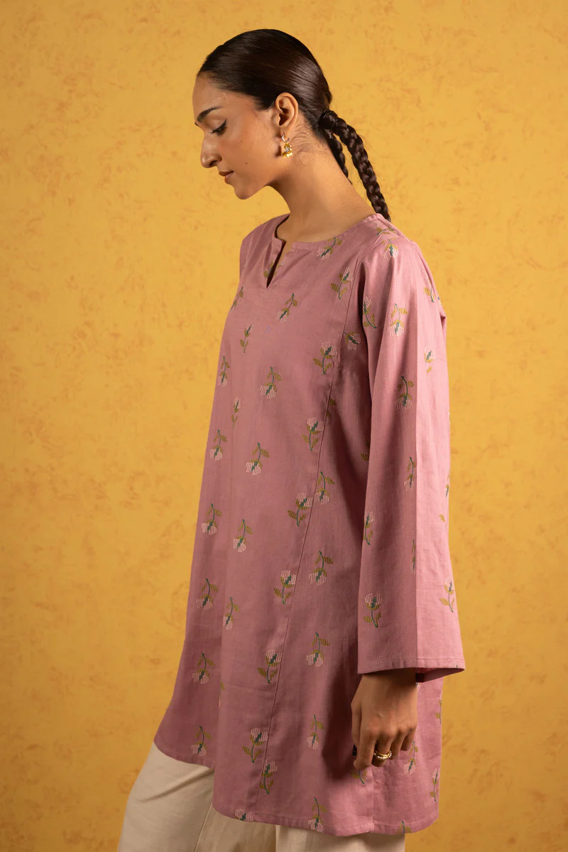 Embroidered Pixel Play Kurta - Image 6