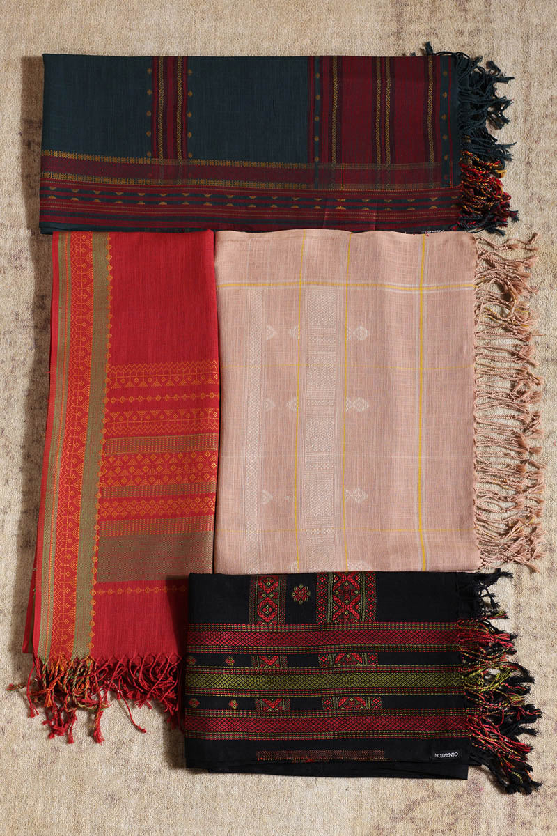 Tribal Stitch Jacquard Shawl - Image 7