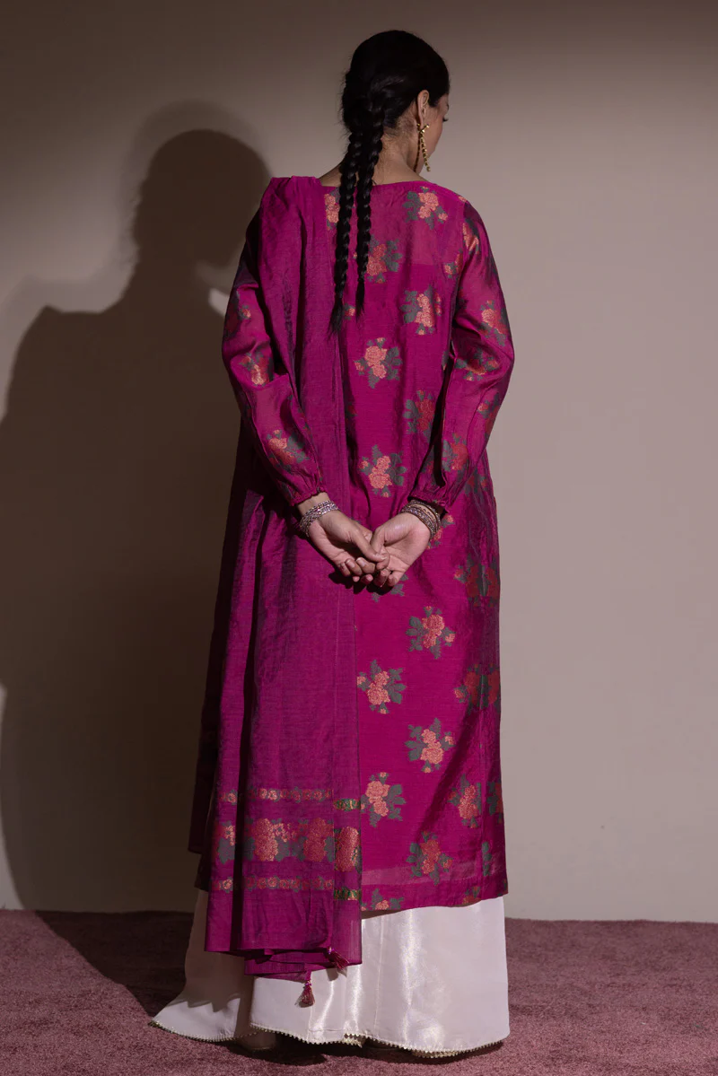 Jacquard Golden Rose Duo-Set - Image 6