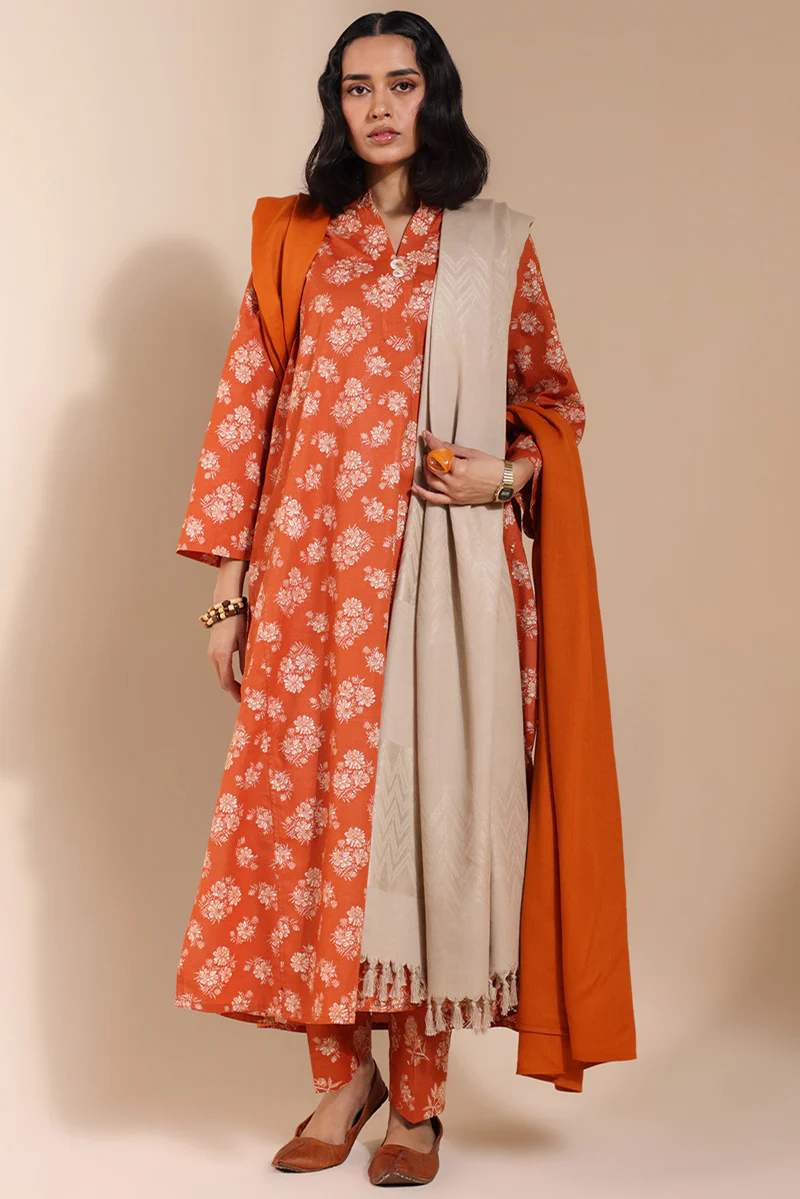 Melange Printed Duo-Set - Image 5